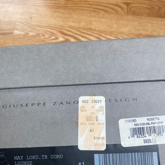 Giuseppe sneakers red and white size 41 size 8 us - Picture 7 of 7